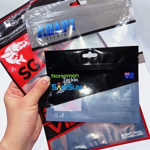 Bolsa de Plástico Suave Personalizada al por Mayor, Bolsa de Embalaje Reutilizable para Anzuelos de Pesca, Bolsa de Mylar para Señuelos de Pesca - Product Image 1