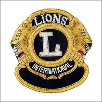 Insignias Bordadas a Mano con Lentejuelas Doradas en Forma de Cabeza de Leona OEM para Bolsillos de Blazer - Personalizables, Sin Níquel, 3D