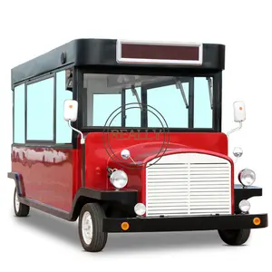 OEM 5m Length Ice Cream Food Vending Carts Food Van Trailer Mobile Food Truck for Sale