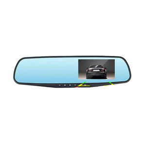 SUNWAYI Specchietto Retrovisore Auto con Telecamera 1080P 4.3 Pollici, Sensore di Parcheggio, Registrazione Doppia, Dash Cam - Product Image 1