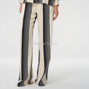 Ensemble en lin sur mesure pour femmes, pantalon droit pour femmes d'affaires, ensembles en lin à col carré pour femmes - Product Image 6