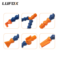 Bonne qualité G1/2 "raccords de tuyau de refroidissement réglables tuyau de refroidissement en plastique rond plat poreux plat interrupteur vanne PT NPT