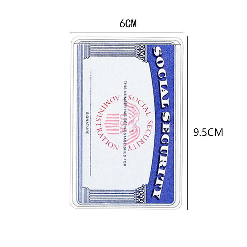 Protect Your Medicare Social Security Card with Clear Plastic Sleeves