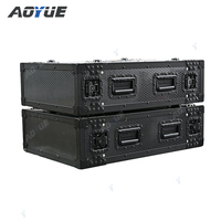 Amplificateur de puissance professionnel de haute qualité 4U, transport pour tournée, EOM/ODM, flight case noir avec loquets Penn Elcom