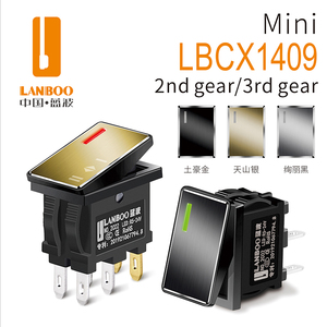 Lanboo 14 Mét * 9 mét loạt cao hiện tại 7A Rocker chuyển đổi <span class=keywords><strong>ON</strong></span>-<span class=keywords><strong>OFF</strong></span>-ON2/3 vị trí 4/6 pins Red/ánh sáng màu xanh lá cây tương thích 250VAC - Product Image 2
