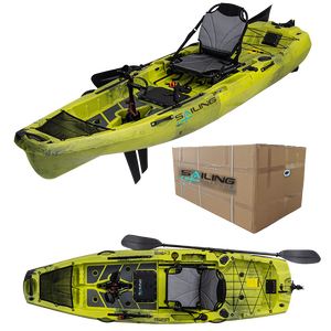 Kayak Pancing Plastik Modular 10 Kaki 2 Bagian, Dapat Dilepas, Populer, untuk Satu Orang, Penggerak Pedal - Product Image 4