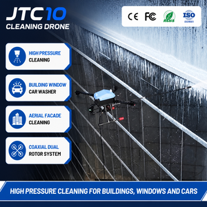 Drone de nettoyage industriel fiable pour le lavage de façades, outil intelligent d'entretien de bâtiments, équipement de nettoyage de vitres pour les commerces - Product Image 1