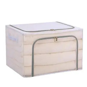 Large-Sized Transparent PVC Clothing Storage Box Modern Simple Design Waterproof Household Toy Quilt Folding Storage Zipper