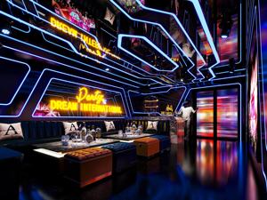 بيع بالجملة شرائط حفلات جدارية للحفلات أثاث النادي طاولة غرفة KTV أريكة ملهى ليلي ديكور النرجيلة - Product Image 4