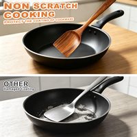 Ensemble d'ustensiles de cuisine en bois de teck de 13 pièces, ustensiles de cuisine en bois, gadgets de cuisine pour la maison, la pâtisserie