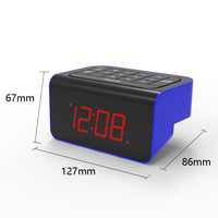 Horloge numérique à LED de style antique avec indicateur AM/PM Alarme facile à régler et répétition Horloge de table en plastique pour la maison en gros