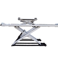 Cric hydraulique à ciseaux Captain pour positionnement de véhicules, hauteur de levage 2150 mm, puissance moteur 2,2 kW, temps de levage 60 s, 360 mm