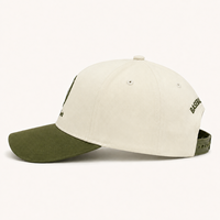 Gorra de Béisbol Personalizada con Logotipo Bordado en 3D, 100% Algodón, Dos Tonos, 5 Paneles, Estilo Deportivo, Cierre a Presión, Gorra Plana para Hombre, Informal, para Exteriores