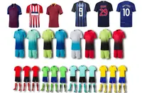 Custom Volwassen En Jeugd Voetbal Shirts Gesublimeerd Groen En Wit Hooped Voetbal Voetbalshirt Maker Voetbal Jersey