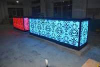 Ensemble de meubles de bar et de club, design moderne et luxueux pour salon, cocktail, restaurant, comptoir de bar, table de bar LED pour boîte de nuit, KTV