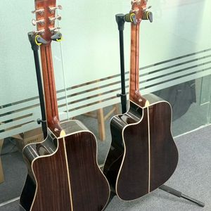 Guitare acoustique en épicéa de 41 pouces, entièrement en bois massif, fabriquée à la main par un luthier, instrument haut de gamme de qualité supérieure - Product Image 4
