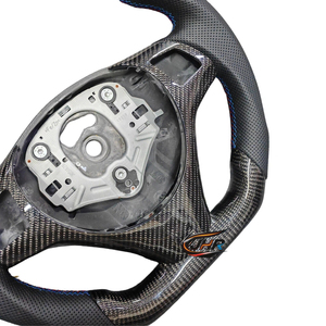 <span class=keywords><strong>Volant</strong></span> sport en cuir et fibre de carbone <span class=keywords><strong>pour</strong></span> E90 Série 3, ajustement OEM, personnalisation disponible - Product Image 6