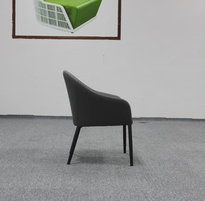 <span class=keywords><strong>Fauteuil</strong></span> moderne à dossier incurvé en tissu rembourré, <span class=keywords><strong>fauteuil</strong></span> d'appoint ergonomique pour la maison, la salle à manger, le café, l'hôtel - Product Image 6