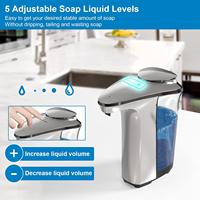 HLK Distributeur automatique de savon liquide sans contact en métal et résine de luxe Distributeur de savon mousse pour la maison, l'hôtel, l'hôpital et l'école