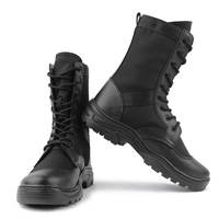 Bottes de randonnée d'été imperméables respirantes en caoutchouc injecté à tige haute, essentielles pour le camping, chaussures de montagne antidérapantes pour les jours de pluie
