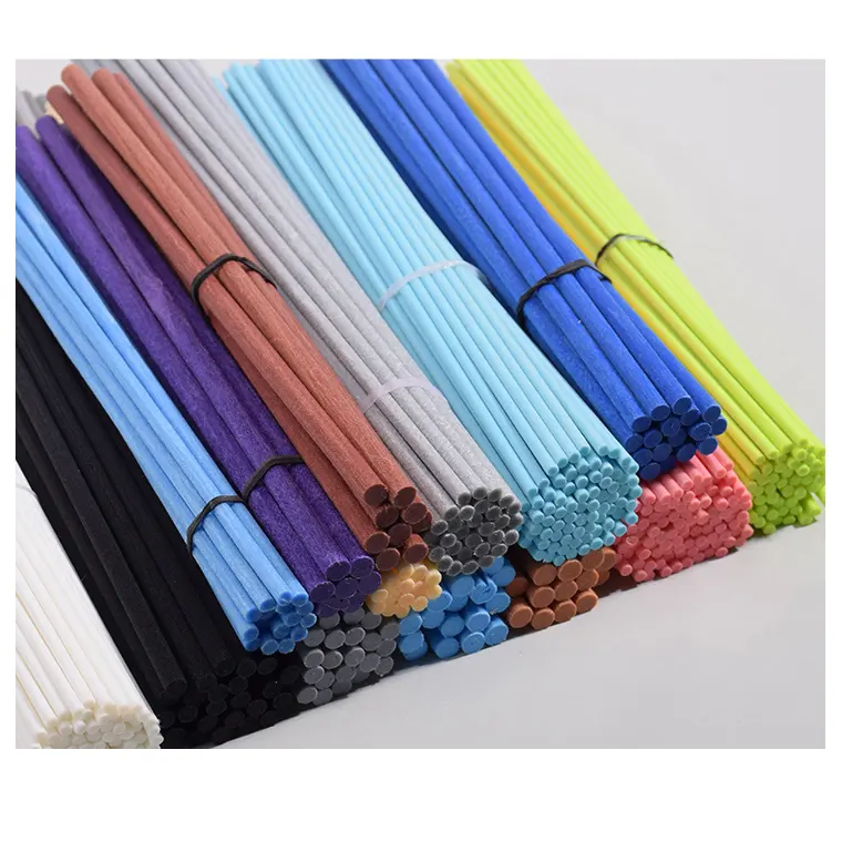 3mm 24cm 최신유행 가정 향수 다채로운 갈대 유포자 섬유 지팡이 유포자 섬유 갈대 지팡이 공기 청정제