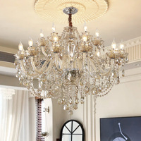 Lustre en cristal élégant pour mariage, décoration de plafond pour la maison et l'hôtel