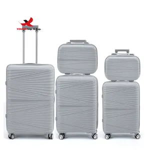 热卖设计旅行PP手提拉杆箱旅行包6件套行李箱