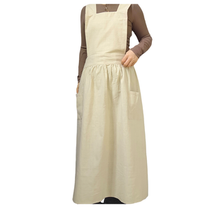 <span class=keywords><strong>Tablier</strong></span> en <span class=keywords><strong>lin</strong></span> extra-long personnalisé pour fleuristes et boulangeries, style <span class=keywords><strong>japonais</strong></span> avec impression personnalisable et bretelles élargies - Product Image 3