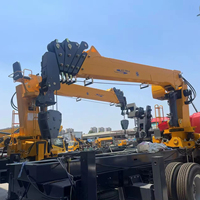 Grue montée sur camion SCS300-5, 12 tonnes, grue à flèche articulée à cinq sections, série de grues motorisées