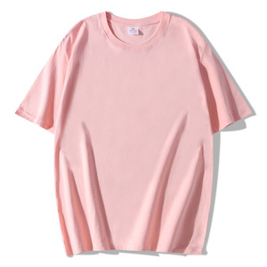 Promotional T-Shirt Cotton Solid Color Khaki Apricot Blue Pink Red Iron Gray White Black Thin Leisure Wear - Product Image 3