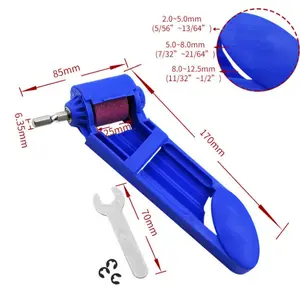 แบบพกพาไฟฟ้า twist เจาะ bit sharpener คอรันดัมบดสำหรับขัด