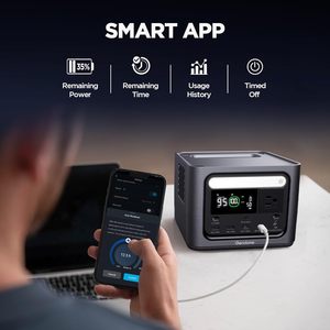 288Wh Portable <b>Power</b> Station Battery 300W AC Outlet Fast Charging Solar <b>Generator</b> Home /Outdoor /Travel/ Emergency Gendome Go 30 - Product Image 6