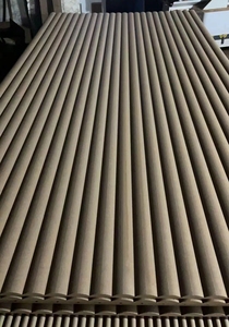 Pannelli decorativi <span class=keywords><strong>MDF</strong></span> 1220*2440 spessore 6mm 10mm <span class=keywords><strong>MDF</strong></span> <span class=keywords><strong>pannello</strong></span> scanalato flessibile 3D - Product Image 5