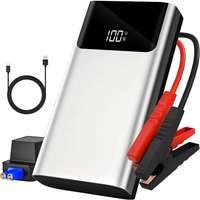 Démarreur de voiture portable avec pinces de sécurité intelligentes, courant de crête 1500A, chargeur de batterie de voiture 10000mAh pour véhicules essence et diesel 12V