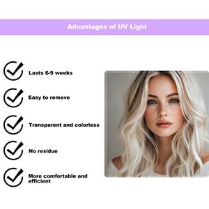 Pinky Leem 2025 High Quality UV Hair <b>Glue</b> Extension Light Kit with Plastic Metal Iron Materials Reviewed - Product Image 5