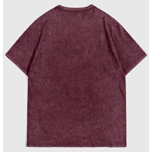 T-shirt Homme Anti-rétrécissement en Coton Lourd Tricoté avec Motif 3D, Épaules Tombantes, 100% Coton, Lavage Vintage, Séchage Rapide, Commande en Gros - Product Image 2