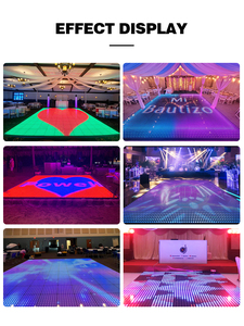 Pista de Baile LED ánh sáng lên đám cưới điểm ảnh từ tính có thể sạc lại LED sàn nhảy gạch Modular sàn nhảy - Product Image 5
