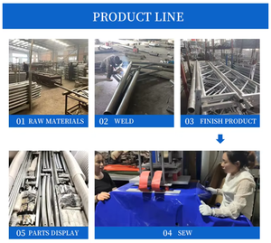 โรงเก็บของอุตสาหกรรมโครงสร้างเหล็กเดี่ยว PVC 650gsm พร้อมประตูม้วน สำหรับการเกษตรและการจัดเก็บยานพาหนะ - Product Image 6