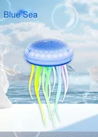 Veilleuse LED à commande vocale rechargeable dynamique Méduse colorée Lampe de table flottante Lumière LED pour décoration relaxante