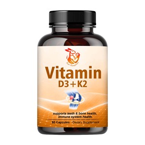 Cápsulas de Vitamina K2 + D3 a Granel, Favorecen la Salud de los Dientes y los Huesos, Salud del Sistema Inmunitario con Suplemento de Calcio - Product Image 1