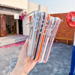 <span class=keywords><strong>Coque</strong></span> Magnétique Transparente avec Support Métallique pour Appareil Photo pour <span class=keywords><strong>iPhone</strong></span> 17 <span class=keywords><strong>Pro</strong></span> <span class=keywords><strong>Max</strong></span> <span class=keywords><strong>14</strong></span> 15 16 18 <span class=keywords><strong>Pro</strong></span> <span class=keywords><strong>Max</strong></span> – <span class=keywords><strong>Protection</strong></span> Antichoc Claire - Product Image 3