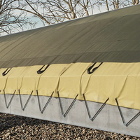 Couverture de compostage respirante anti-odeur, membrane EPTFE imperméable, tissu Oxford tissé résistant à l'eau pour le traitement des déchets organiques
