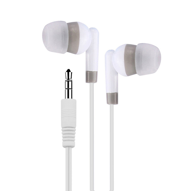 Wholesale Hot Sell Cheap Price Headphone Earbuds Wired 3.5mm Jack in Ear Stereo Disposable Earphone  for Bus Train School