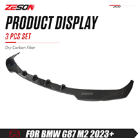 ZESON Lame de pare-chocs avant en fibre de carbone sèche style AC pour BMW M2 G87 Competition XDrive Coupé 2023+