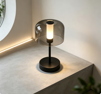 Lampe de table rechargeable, lampe portable, décoration de salon, lampe de chevet pour chambre à coucher, lumière LED de nuit, lumière d'ambiance, 1200 mAh