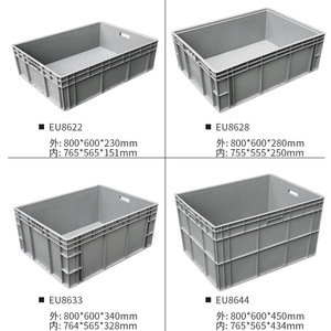 Extra Large Industrial Logistics Box Eu Size Rectangular Plastic Turnover Box Thickened With Lid Stackable Fruit Vegetable <b>Crate</b> - Product Image 4