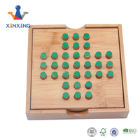 Jeu de voyage en bois et marbre pour enfants, Puzzle casse-tête classique, style simpliste