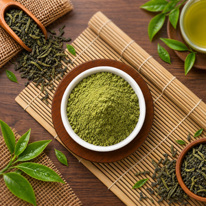 Té Verde en Polvo, Extracto de Hojas Herbales, Polvo Fino de Grado Alimenticio, Ingrediente a Granel para Aplicaciones en Alimentos y Bebidas Saludables - Product Image 2