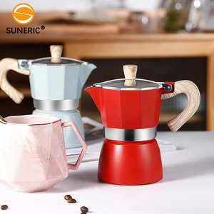 Percolateur coloré en Aluminium Moka Pot à café italien et machine à expresso cuisinière machine à expresso - Product Image 4