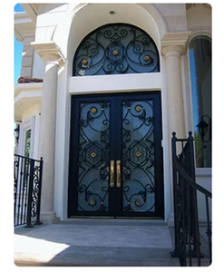 Puerta Principal de Hierro Forjado de Diseño Moderno y Exquisito de <span class=keywords><strong>Minecraft</strong></span>, Nuevos Diseños de Puertas y Ventanas de Hierro - Product Image 2